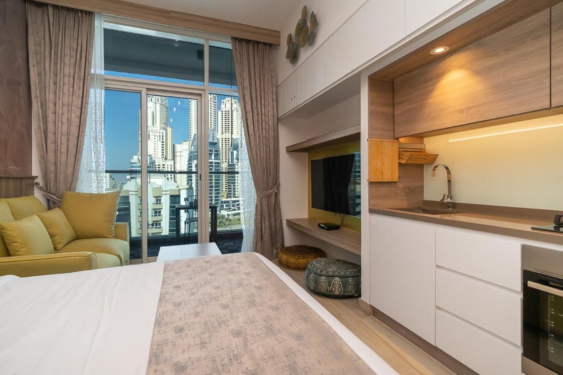 Higuests - Designer Studio In Dubai Marina With Amazing Views Exterior photo